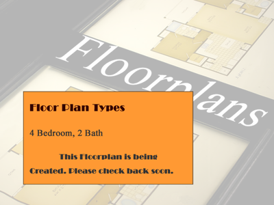 4 Bedroom / 2 Bath 1,361 SqFt.*