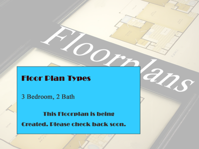 3 Bedroom / 2 Bath - 1,196 Sq.Ft.*